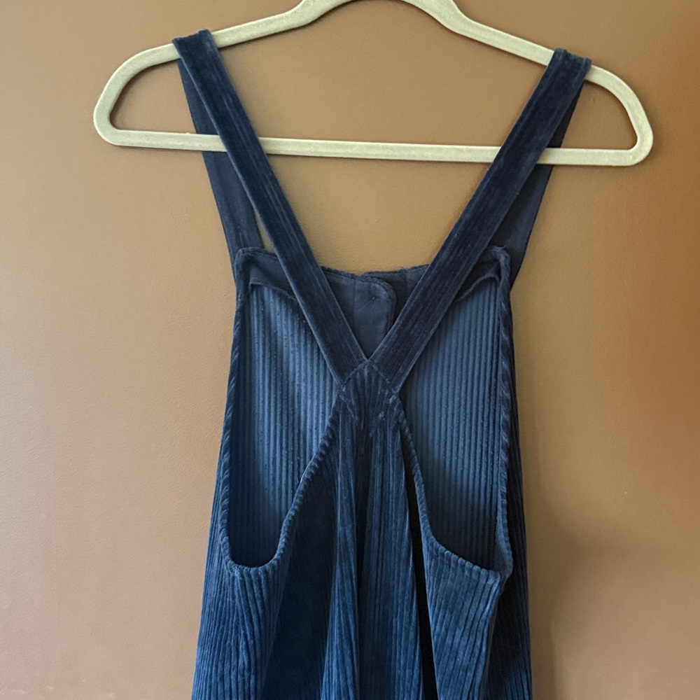 Madewell Texture & Thread Blue Corduroy Jumpsuit - Picture 4 of 8